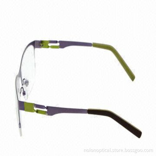 The Latest Half-rim Stainless Steel Optical Eyeglass Frame